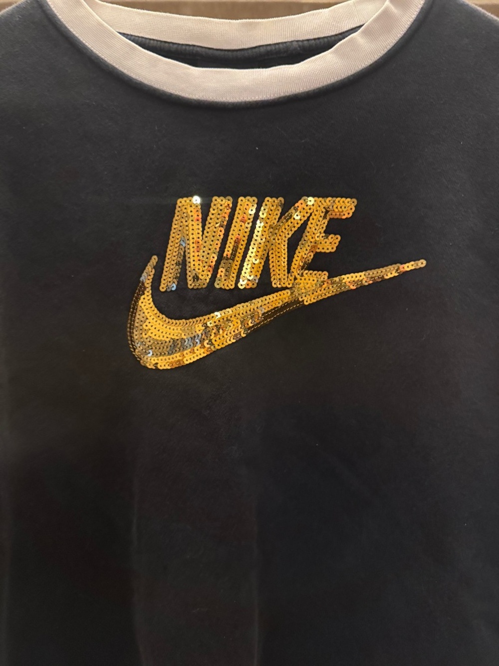 Nike bling logo extra large top